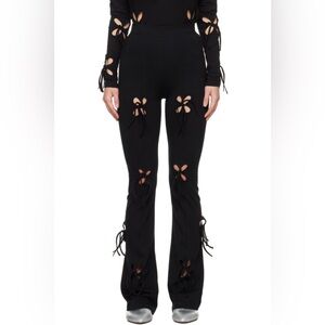 J.Kim black petal bow leggings